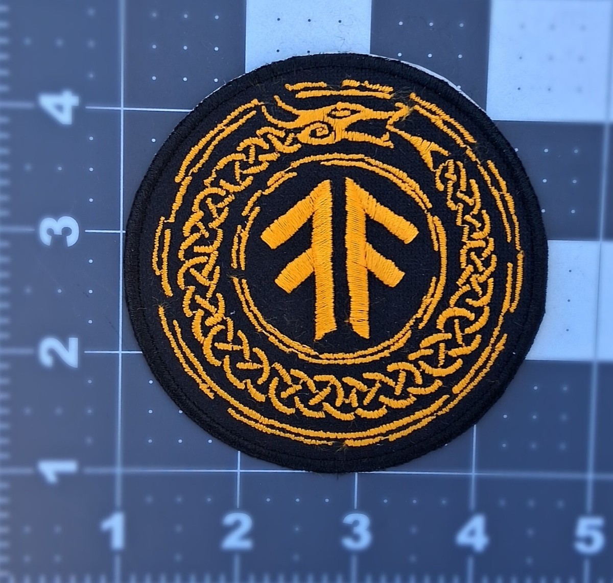 Amon Amarth Sew-On Patch – Swedish Melodic Death Metal Viking Band Logo (Embroidered)