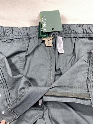 LL Bean Men Green Explorer Ripstop 3X XXXL Comfort Waist Tapered Leg NWT - Picture 10 of 14
