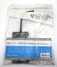 VSEVEN | V7UC-U3CRJ45HDVG-BLK | Docking Station for USB Type-C Enabled Laptops