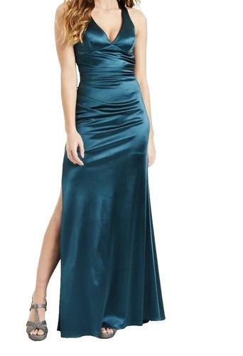 NWT COS Navy Blue Satin Dress Long Sleeve Retail $170 Scandinavian  Minimalist | eBay