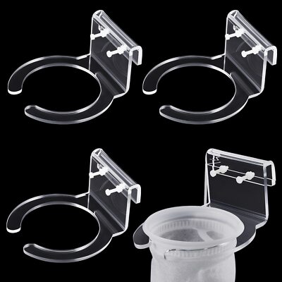 4 Pcs 4 Inch Pre Sump Filter Sock Holder for Overflow Box Saltwater Aquarium