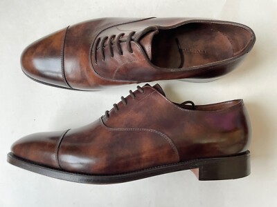 JOHN LOBB City II 2 Cap Toe Oxford Museum Leather UK 7 EE JOHN LOBB City II 2 Cap Toe Oxford Museum Leather UK 7 EE