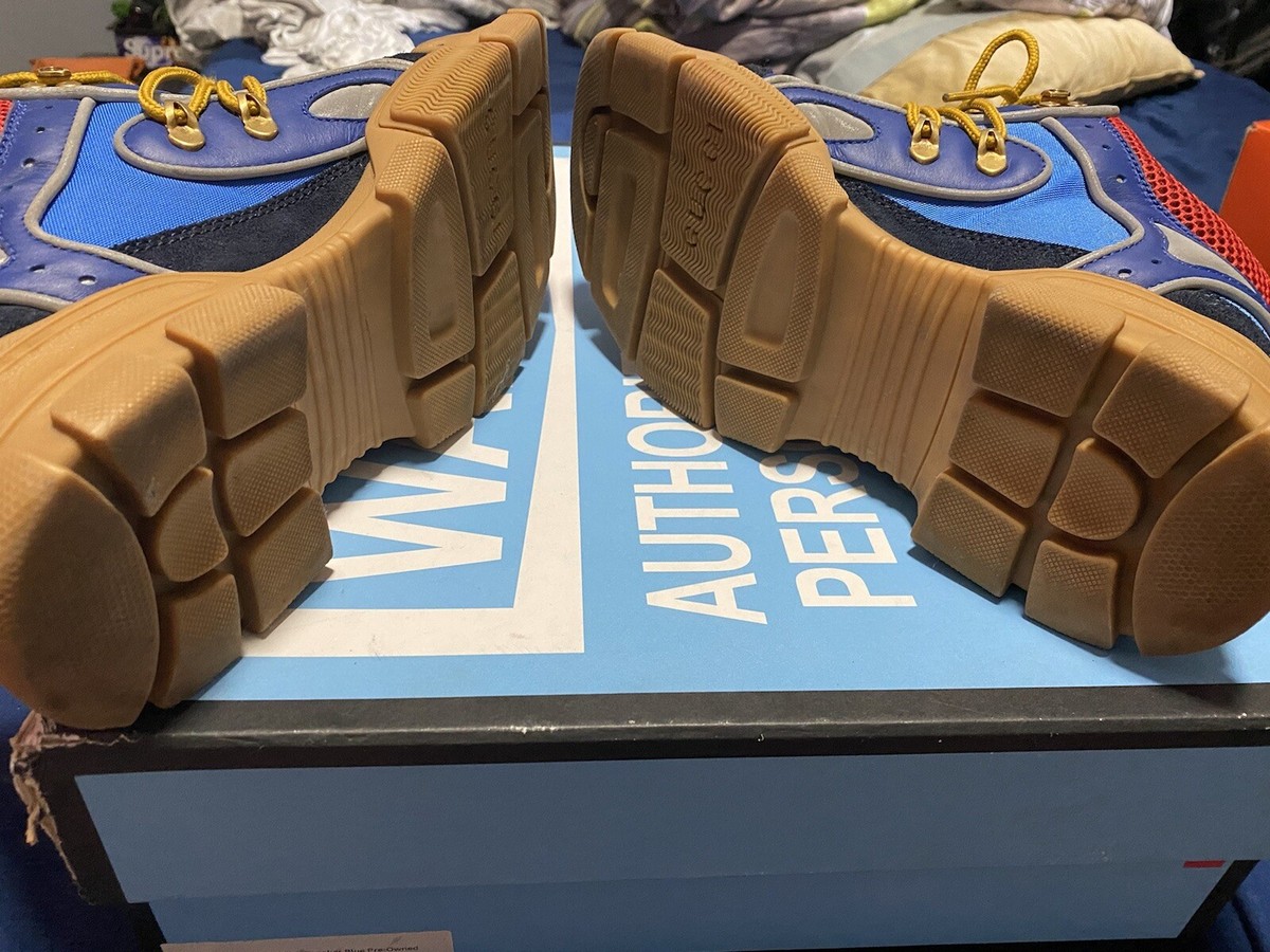 Gucci Supreme flashtrek sega blue boots suede Men size 7 | eBay