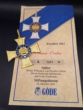 Insigne de Göde distinction Reich allemand Prusse 1861 ordre de la Couronne