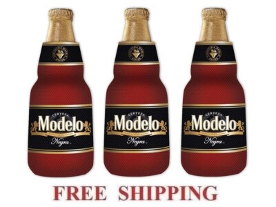 NEGRA MODELO 3 UNIQUE ZIP UP BOTTLE KOOZIE COOLIE COOZIE HUGGIE CORONA NEW