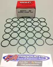 Manley 42271-32 Big Block Chevy .990" X .042" Spiral Wrist Pin Locks Set Of 32