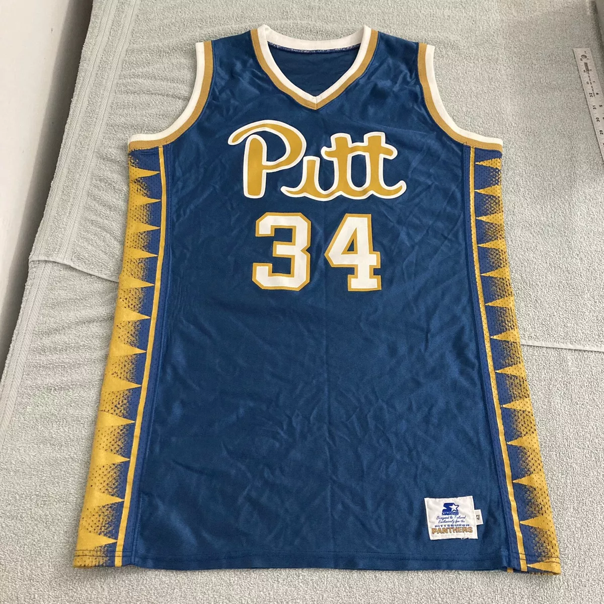 Rare Vtg Sample Pitt Panthers Team Issued Pro Cut Basketball Jersey Pittsburgh 4