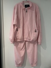 VTG Kaelin Track Suit Two Piece Womens Pink Zipper Cuff Jogger Pants Sz L