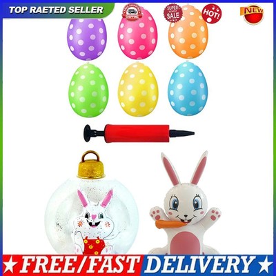 Easter Colored Eggs Balloon Multifunction Lovely Rabbit Balloon for Home Decor