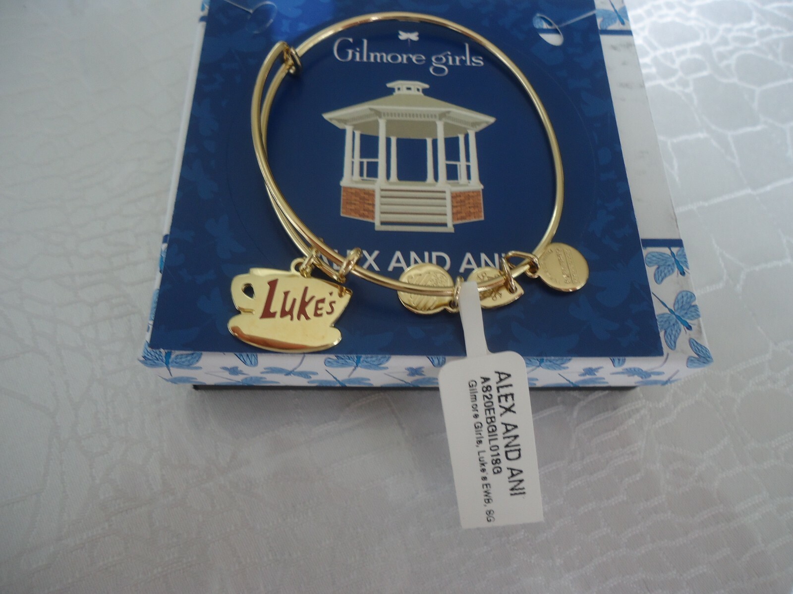 Alex And Ani Gilmore Girls Luke S Bangle Bracelet Shiny Gold One Size For Sale Online Ebay