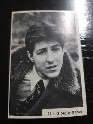 GIORGIO GABER Figure No. 94 New Actors and Singers Saddles 1965 EXCELLENT