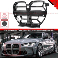 FOR 21-26 BMW M3 G80 M4 G82 G83 CSL STYLE PREPREG CARBON FIBER NOSE GRILL GRILLE