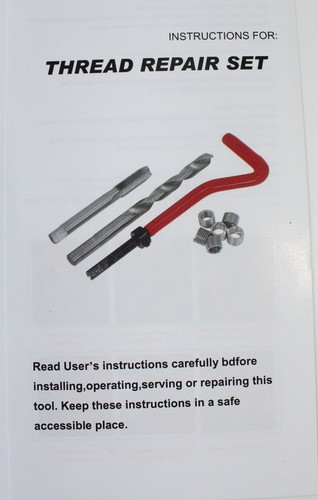 M14 X 1.5 X 12.4MM Thread Repair Tools Kit Auto Car Pro Repair Helical Coil Set - Bild 5 von 6