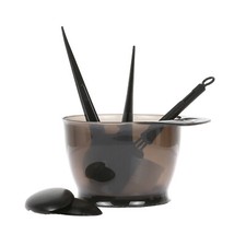 5PCS Hair Dye Color Brush and Bowl Set Ear Caps Dye Mixer Hair Dying T1D9