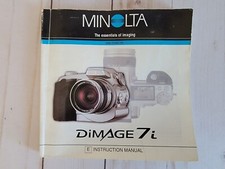 Minolta Dimage 7 Instruction Manual in good condition