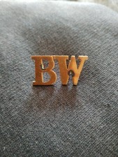 Victorian Boer War & WW1 Barrack Warden Cap Badge BW 32.5mm x 17mm