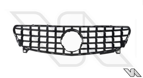 MERCEDES BENZ A CLASS W176 16-18 A45 AMG PANAMERICANA GT STYLE GLOSS BLACK GRILL - Imagen 7 de 7