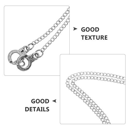 Handschellen-Schlüsselbeinkette Vintage Schmuck Halskette Metall - Bild 6 von 12