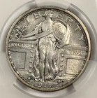 1917-D Standing Liberty Quarter .25. Type 1. CACG AU Details. Sharp.
