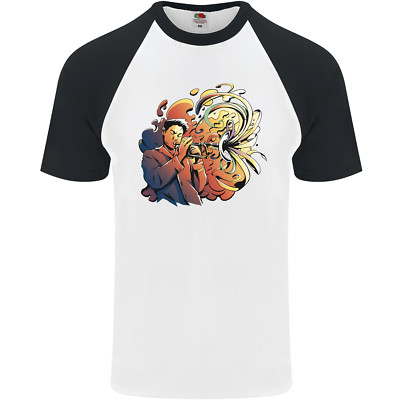 Trompeten Spieler Jazz Herren S/S Baseball Maglietta