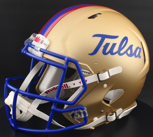 TULSA GOLDEN HURRICANE NCAA Riddell Speed Full Size AUTHENTIC Football Helmet - Picture 2 of 4