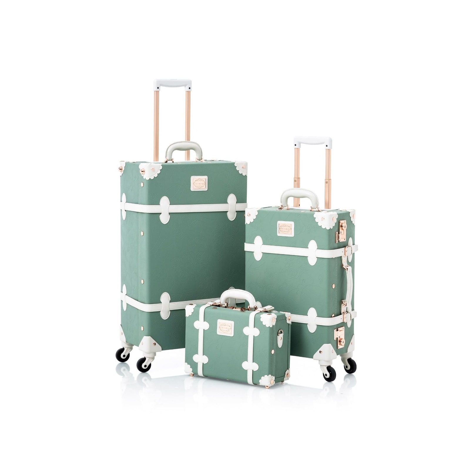 Set 3 Pieces Cute Carry On Suitcase For Women With...