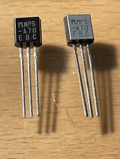MPS A70 - PNP - COMPLEMENTARY SILICON AF SMALL SIGNAL TRANSISTORS.