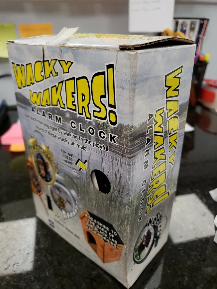 	Mark Feldstein Wacky Wakers Black Lab Alarm Clock  # JV01DBL - Image 2 of 3