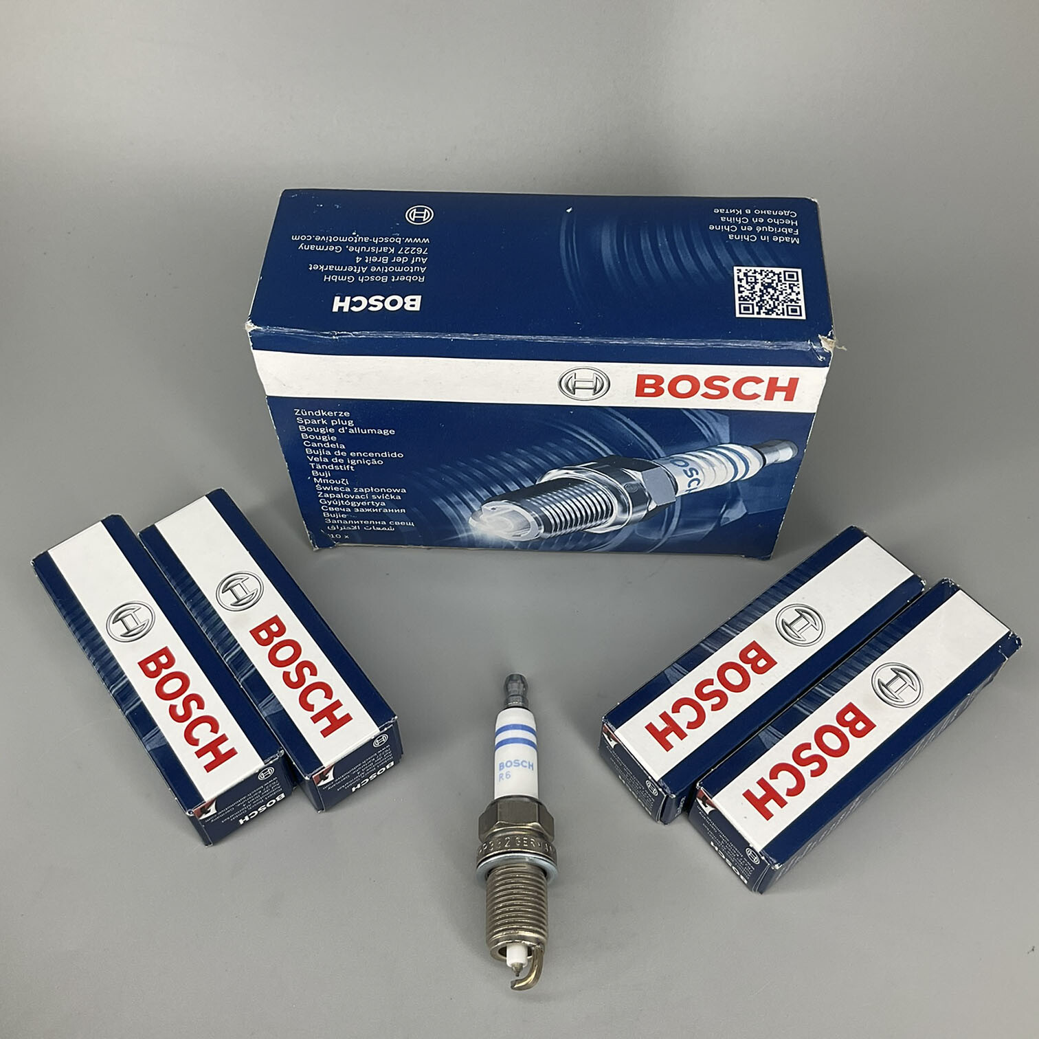 For Acura Cadillac Chevrolet Dodge OE Germany Double Platinum Spark Plug 4PCS