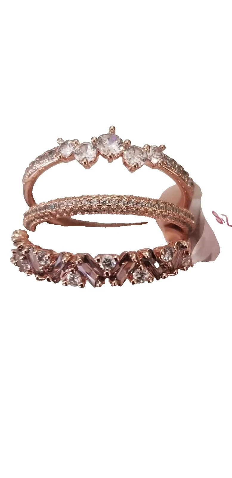 Rose Gold Plated 11 Ring Fashion Rings