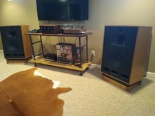 Custom Made Cherry Wood Speaker Stands for Klipsch Cornwalls Fast Free Shipping!