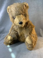Vintage Teddy Bear Plush Doll - Made in Israel - Toyland 1972 - Lg - 12in
