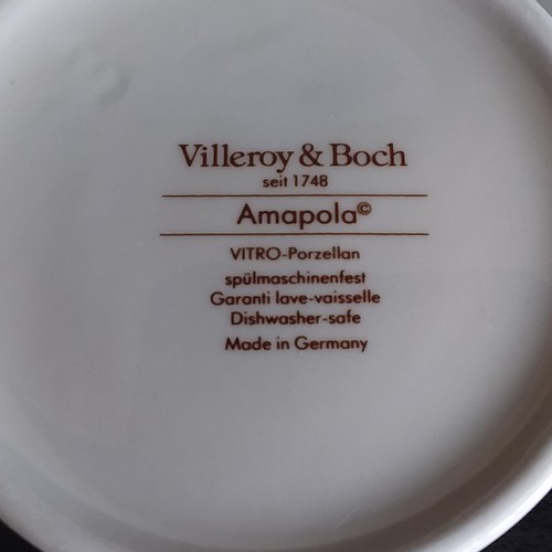 Amapola pattern by Villeroy@Boch Bavaria Germany Sugar Bowl 1980s. - Picture 9 of 12