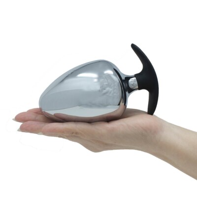 Super Big XL Extra Large Thick Metal Steel Anal Butt Plug Dildo Trainer |  eBay