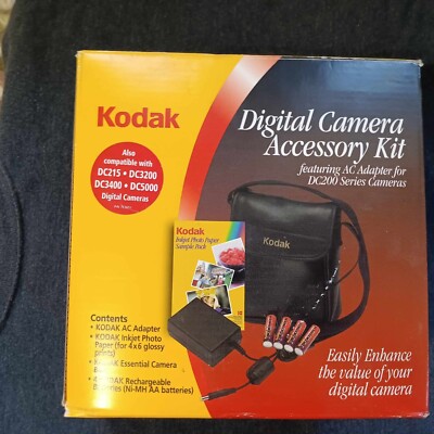 Kodak Digital Camera Accessory Kit Feat AC Adapt for DC200 New Open box ...