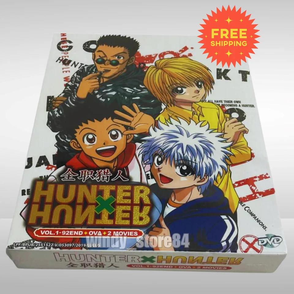 Hunter x Hunter 1999 Complete Anime DVD 92 Eps+OVA & 2 Movies  Box English Subs Foto 2 de 4