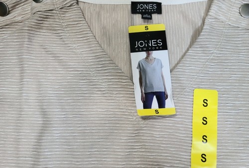 Jones New York Damen Struktur Top mit Knopfdetails, Elfenbein - Bild 12 von 19