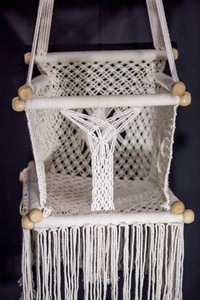 macrame baby swing