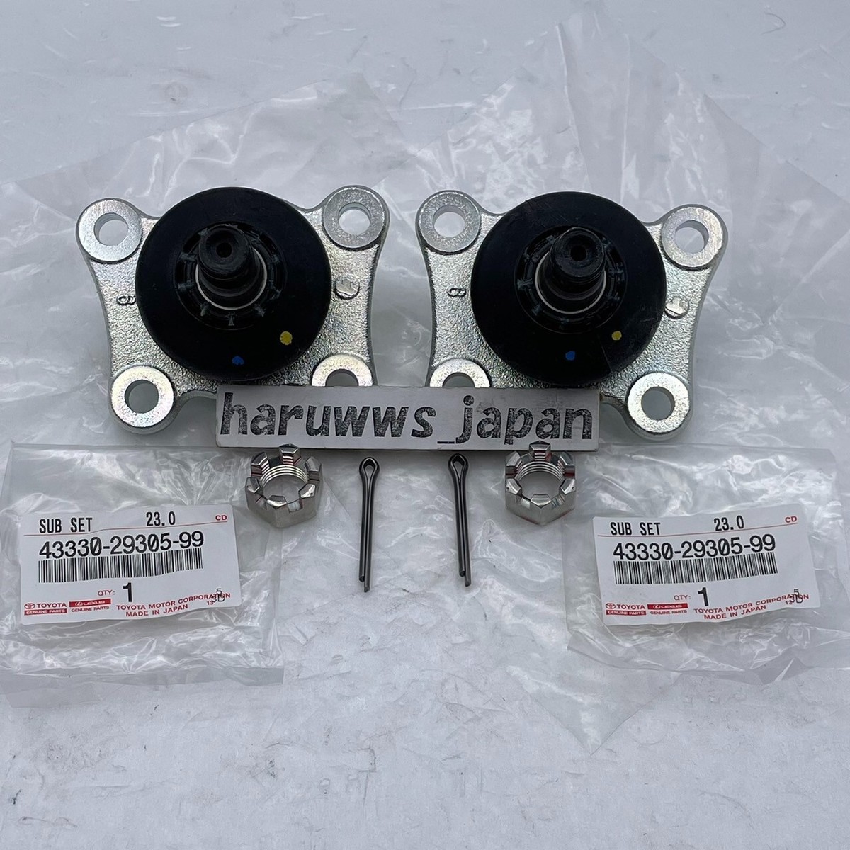 GenuineToyota Hiace Front Lower Ball Joint Right Left Set 43330