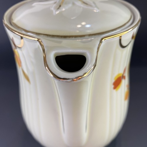 Teapot Retro Halls Superior Quality Kitchenware Vintage Autumn Leaf Coffee Tea - Picture 7 of 16
