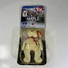 Rare McDonalds Ty Beanie Babies 1999 Maple The Bear With Error On Tag 1993