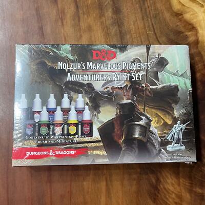 NEW D&D Dungeons & Dragons Nolzurs Marvelous Pigments Adventurers Paint set LL11
