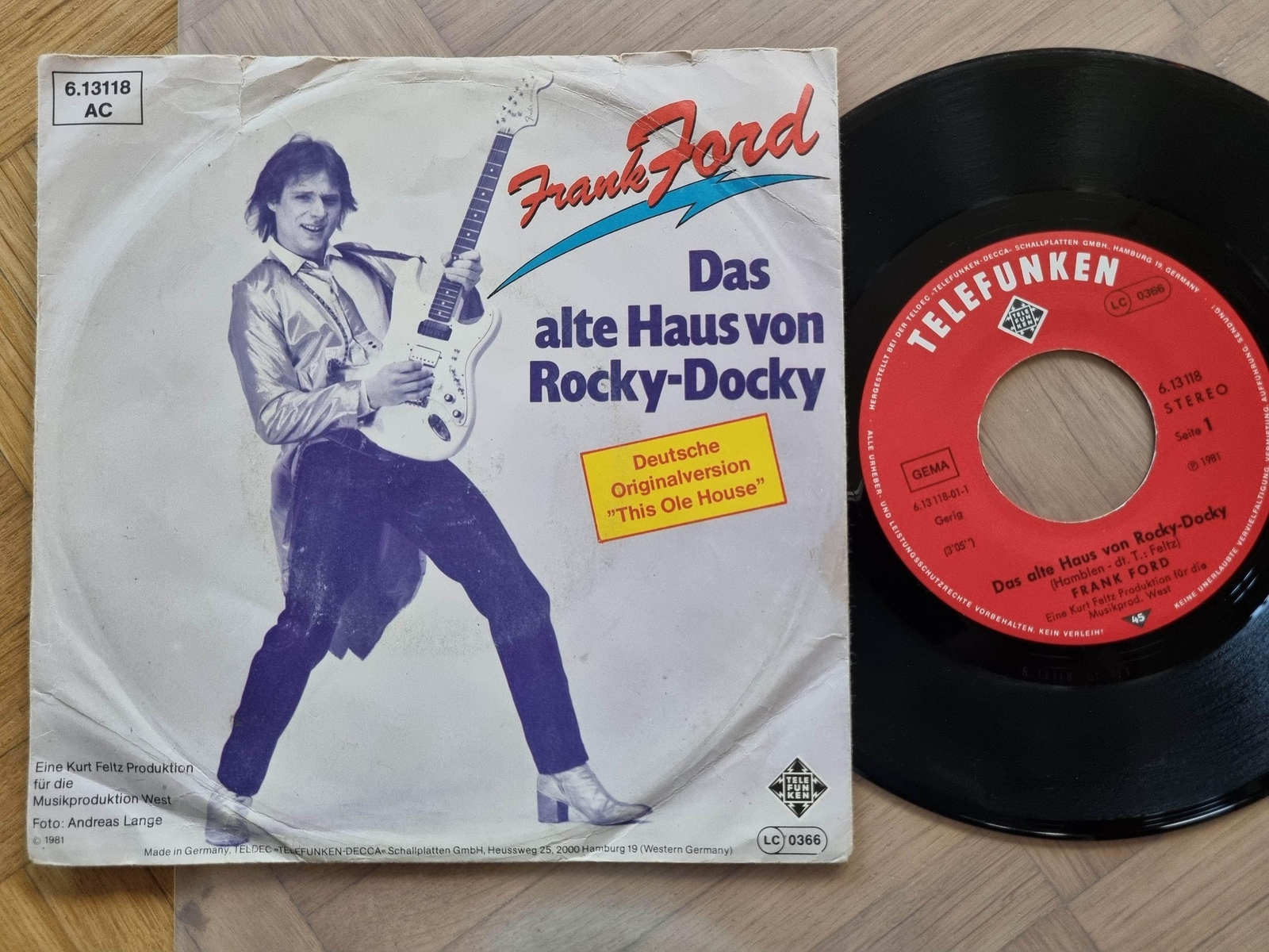 7"" Single Vinyl Frank Ford - Das alte Haus von Rocky-Docky Vinyl/ CV This ole ho