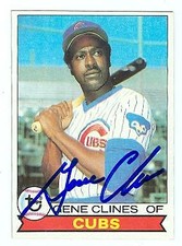 Gene Clines autographed Baseball Card (Chicago Cubs) 1979 Topps #171