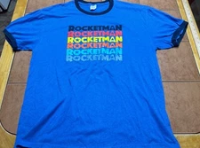 Rocketman 2019 T Shirt Movie T-Shirt Theatre Tour Elton John Sz XL Promo Concert