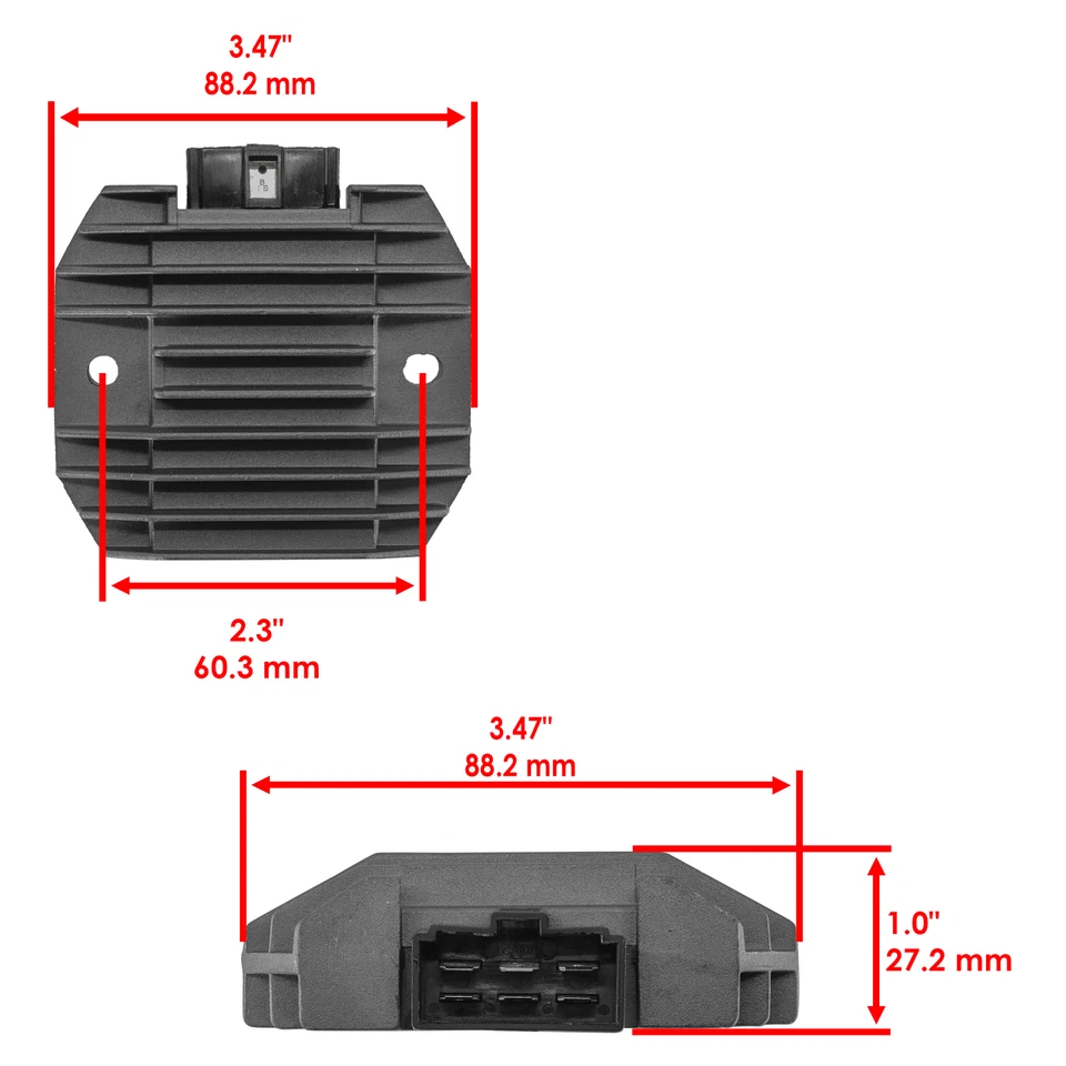 Regulador rectificador para Kawasaki 600R Ninja 1988-1997 Foto 2 de 4