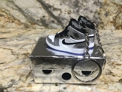 Jordan Mini Shoe Keychain Pair with Box Option, Sneaker Keyring
