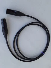 CANARE BLACK QUAD MICROPHONE MIC CABLE NEUTRIK XLR 6 FT