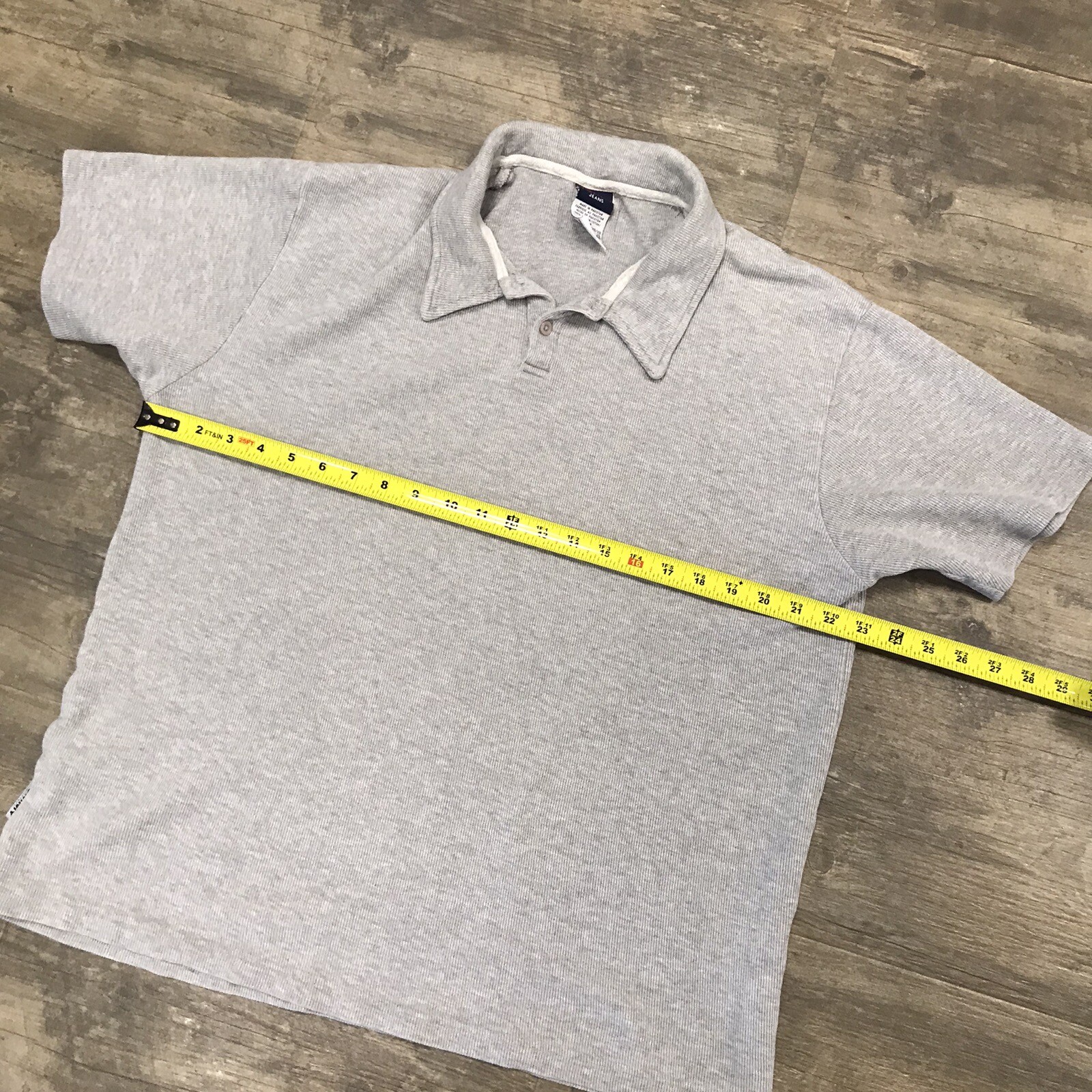 Vintage Tommy Jeans Tommy Hilfiger Mens Polo Shirt Size XL Gray Logo thumbnail 9