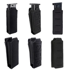 Tactical IWB Concealed Carry Molle Pistol Single Magazine Pouch Elastic Mag Bag